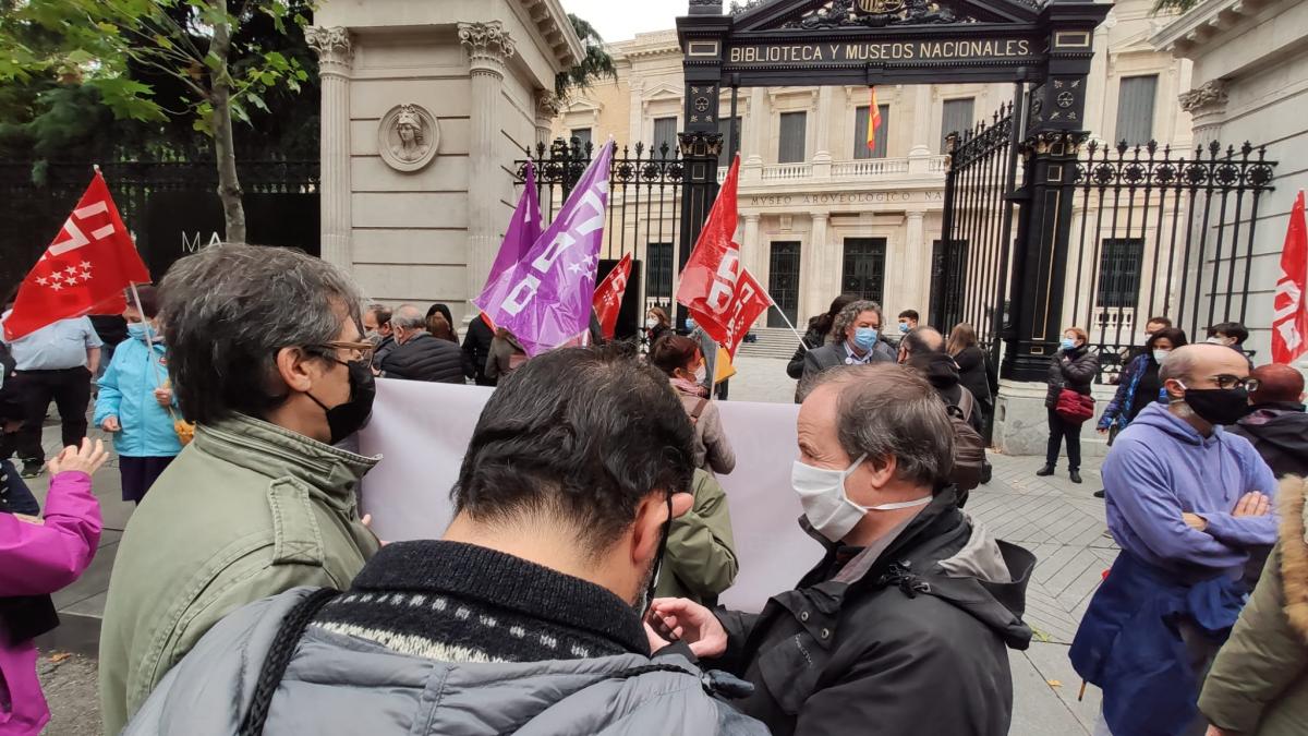 Concentracin de CCOO en el Museo Arqueolgico Nacional