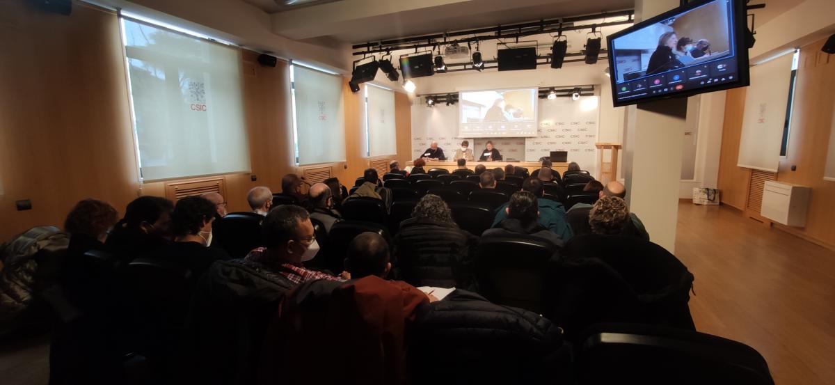 El plenario de SAE FSC-CCOO del da 6 de de abril de 2022.