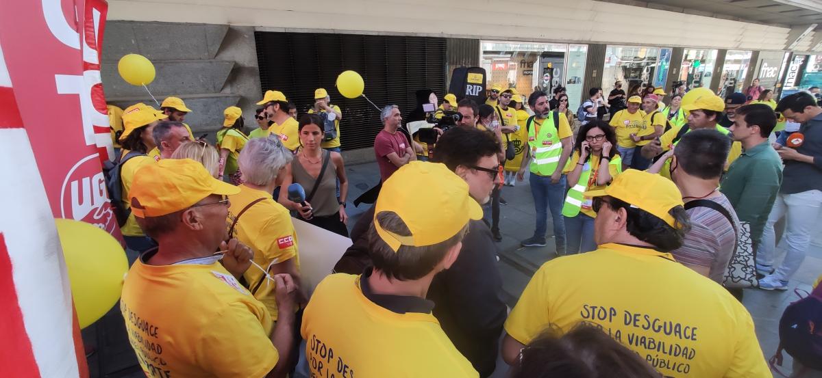 Gran marcha en Madrid #1JUN en defensa del Servicio Pblico de Correos.