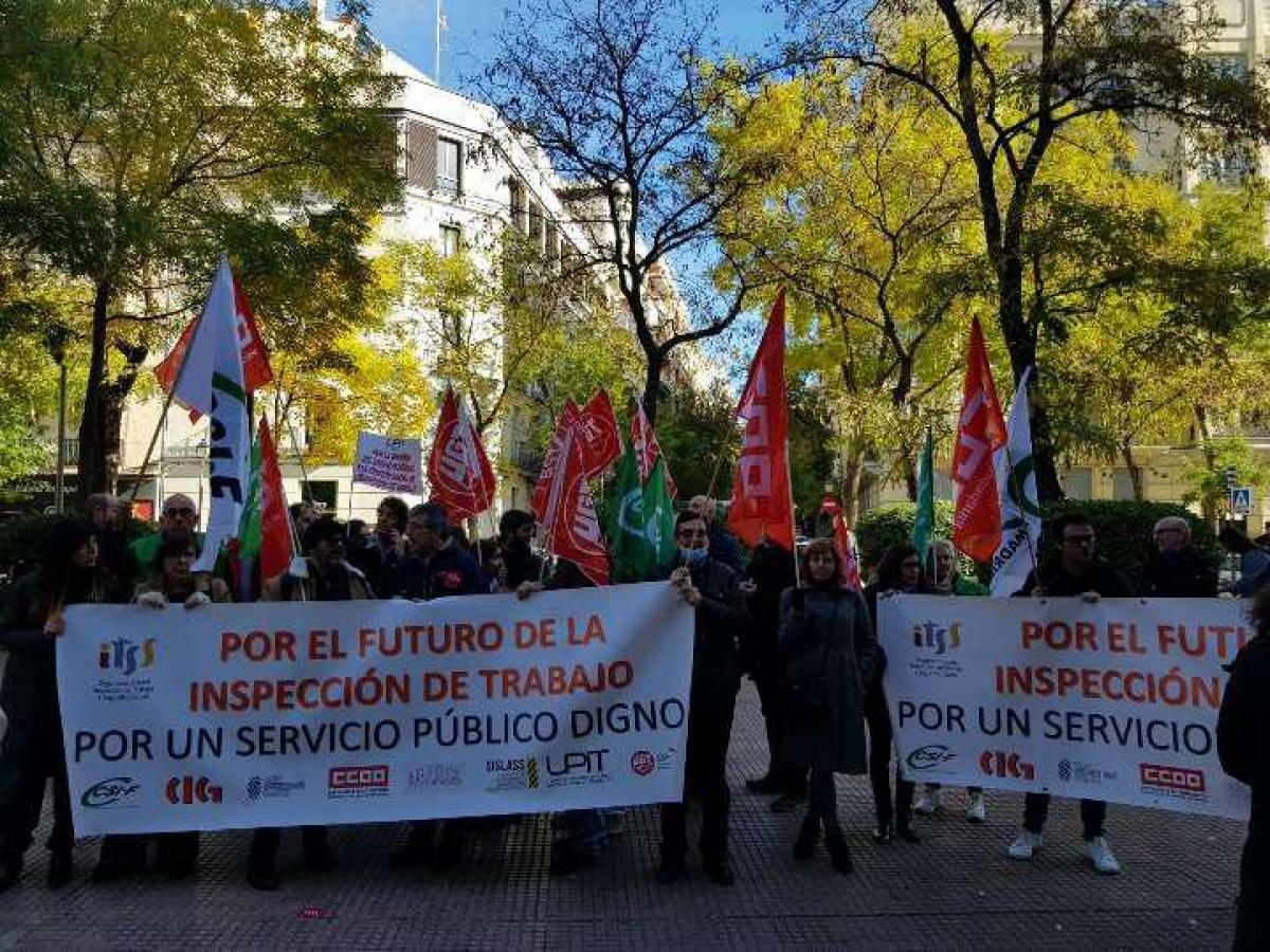 Inspeccin de Trabajo y Seguridad Social: concentracin en Madrid