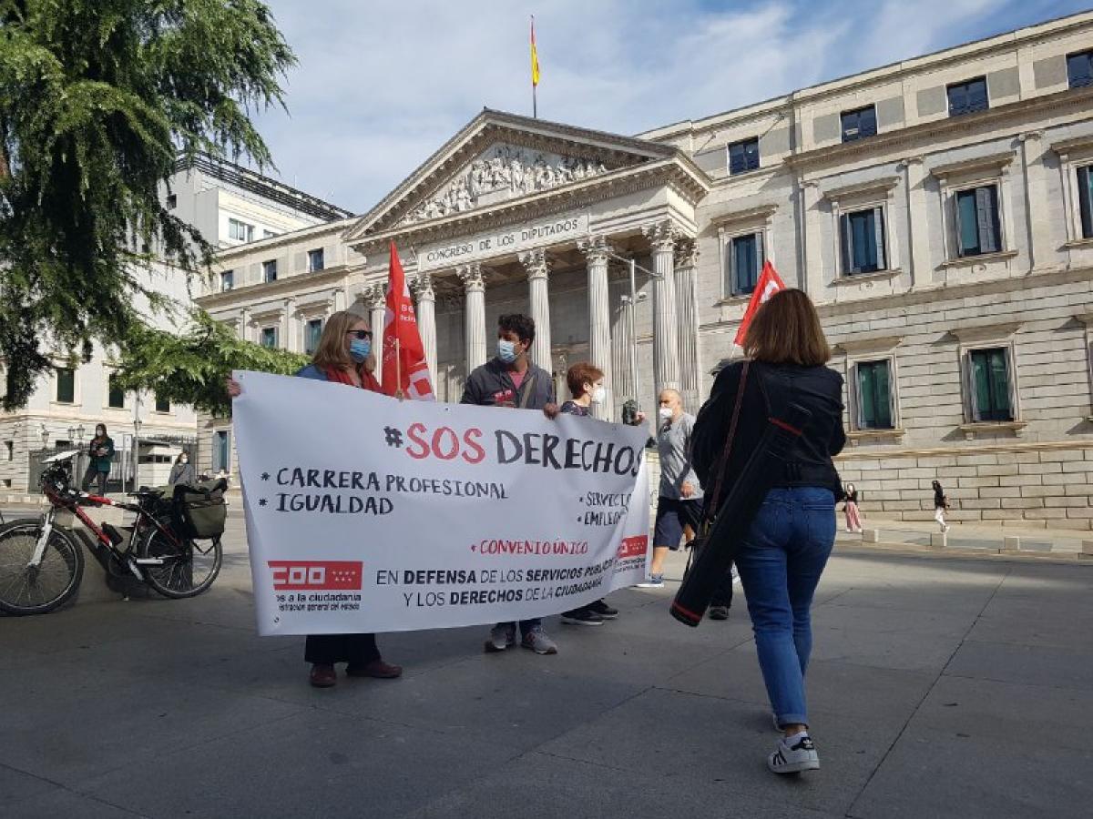 #CumpleSinRecortes. Concentracin Madrid 8 oct 2020