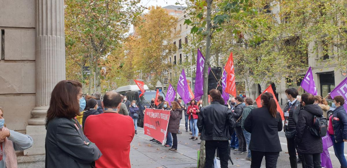 Concentracin de CCOO en el Museo Arqueolgico Nacional