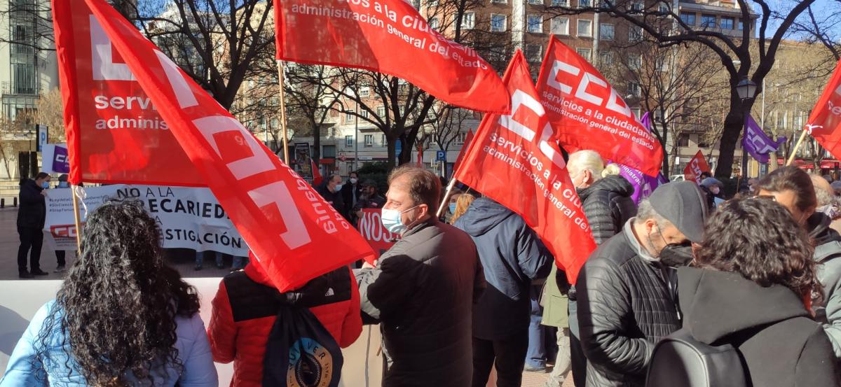 Manifestacin en la AGE de CCOO 27E #NosSobranRazones