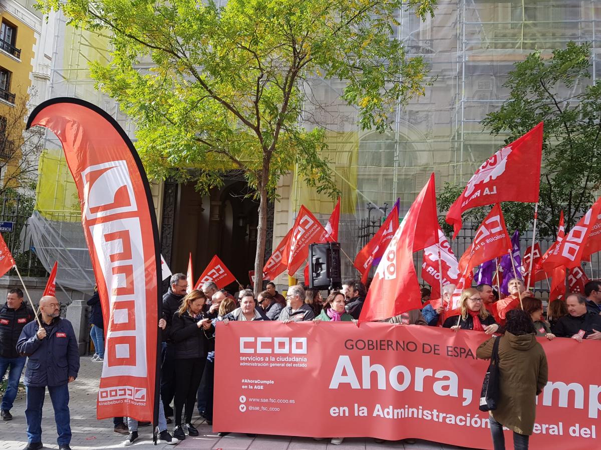 Concentracin 7N #AhoraCumple en la Secretara de Estado de Funcin Pblica