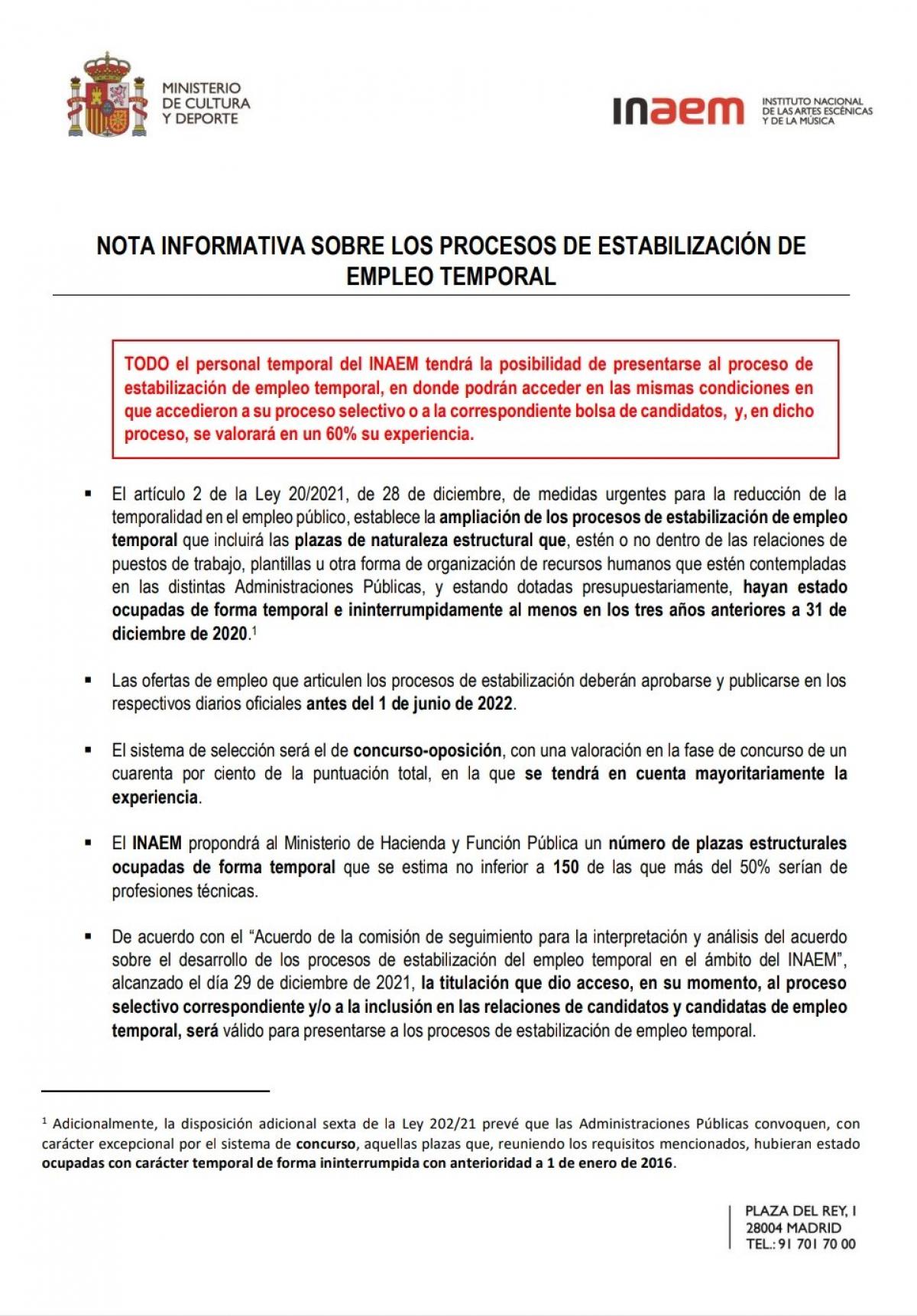 Nota informativa