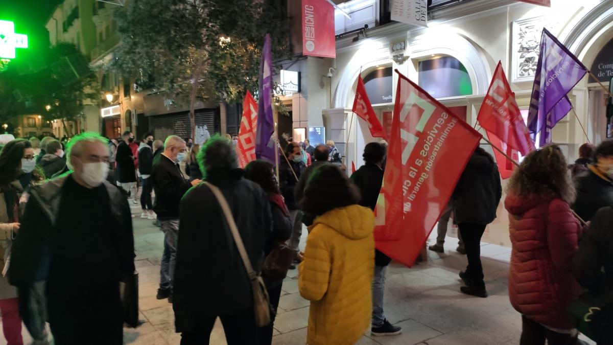 Concentracin de CCOO en el Teatro de la Comedia