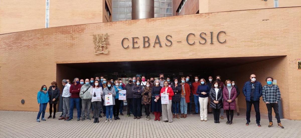 Concentraciones en el CSIC del mircoles, 6 de abril de 2022.