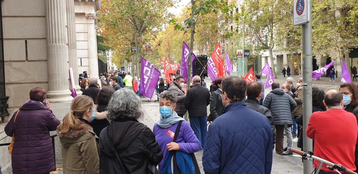 Concentracin de CCOO en el Museo Arqueolgico Nacional
