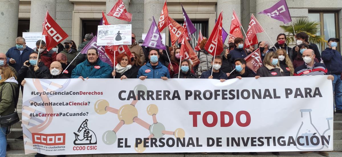 Concentraciones en el CSIC del mircoles, 6 de abril de 2022.