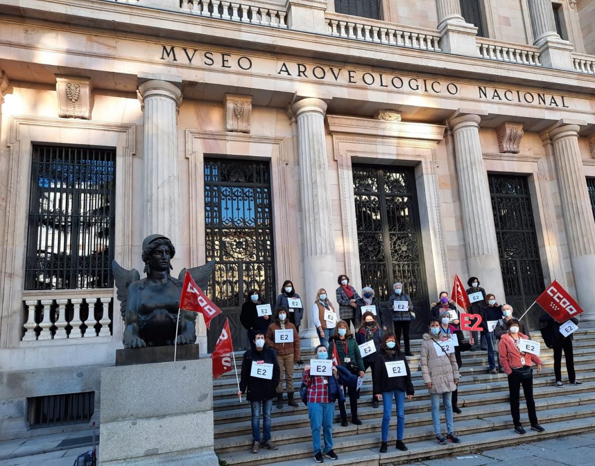 Paro del turno de tarde en el Museo Arqueolgico Nacional