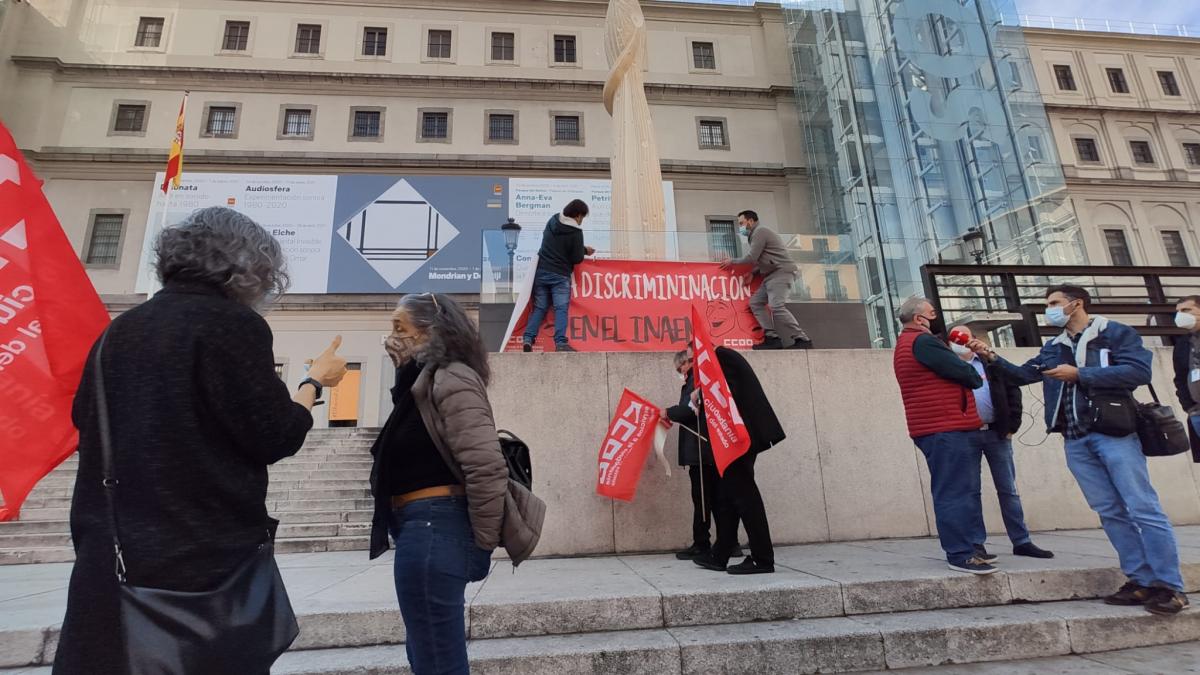 Concentracin de CCOO en el Museo Nacional Centro de Arte Reina Sofa