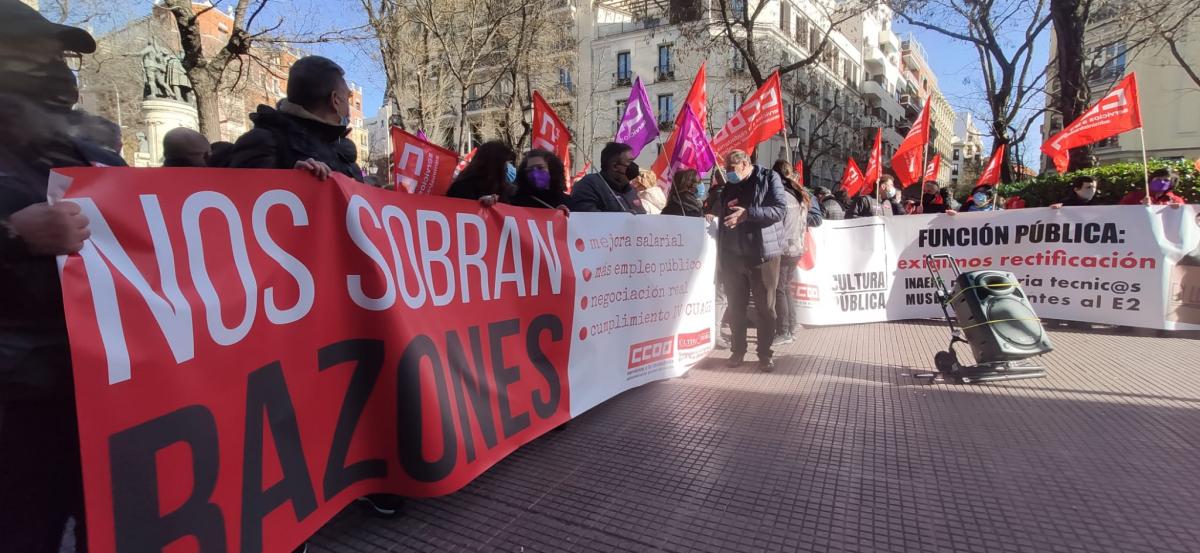 Manifestacin en la AGE de CCOO 27E #NosSobranRazones