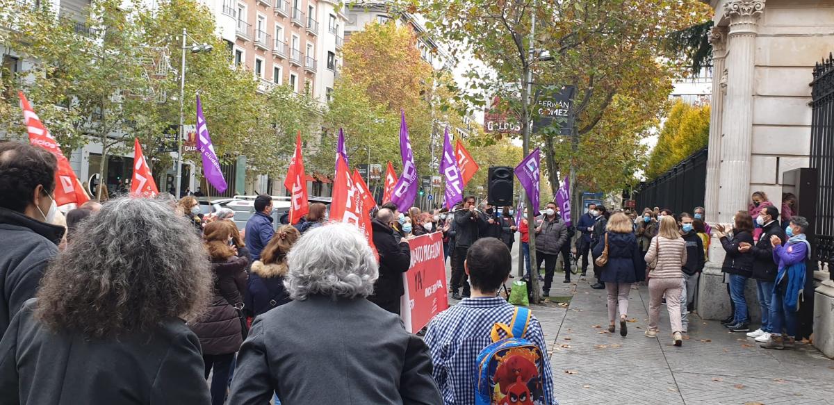 Concentracin de CCOO en el Museo Arqueolgico Nacional