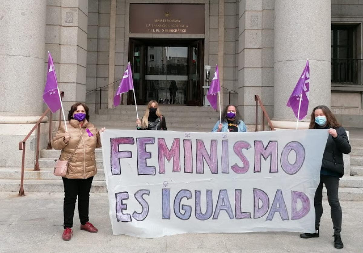 Concentracin en MITERD el pasado 8M de 2021