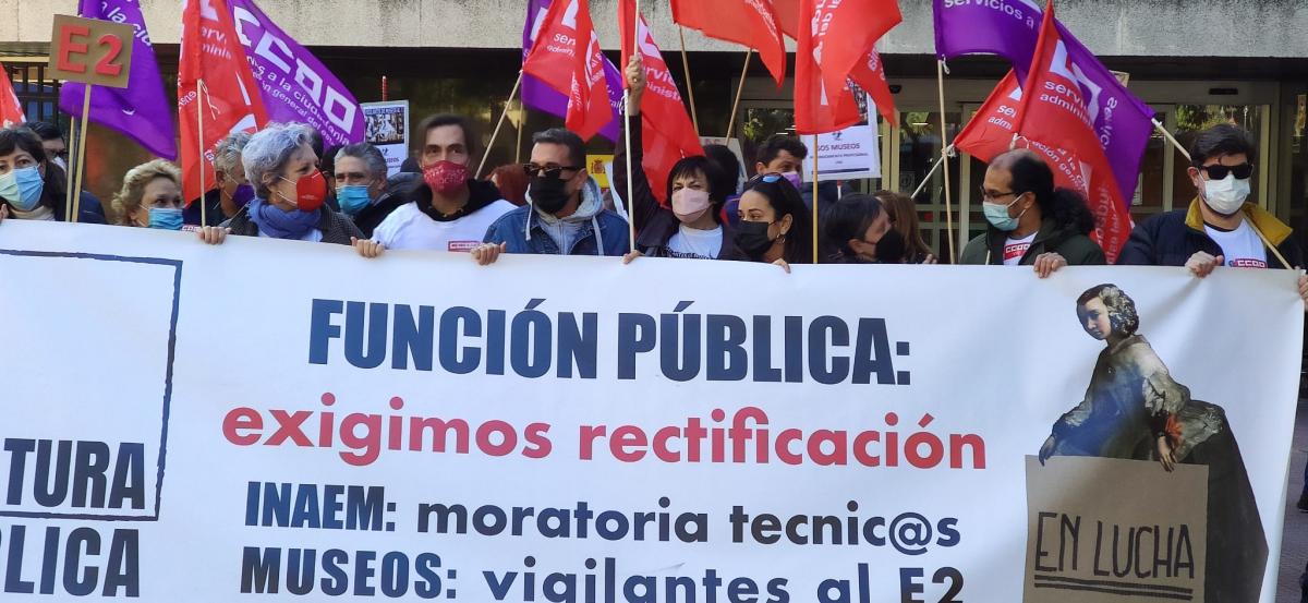 Concentracin SOS Cultura ante la Direccin General de Funcin Pblica.