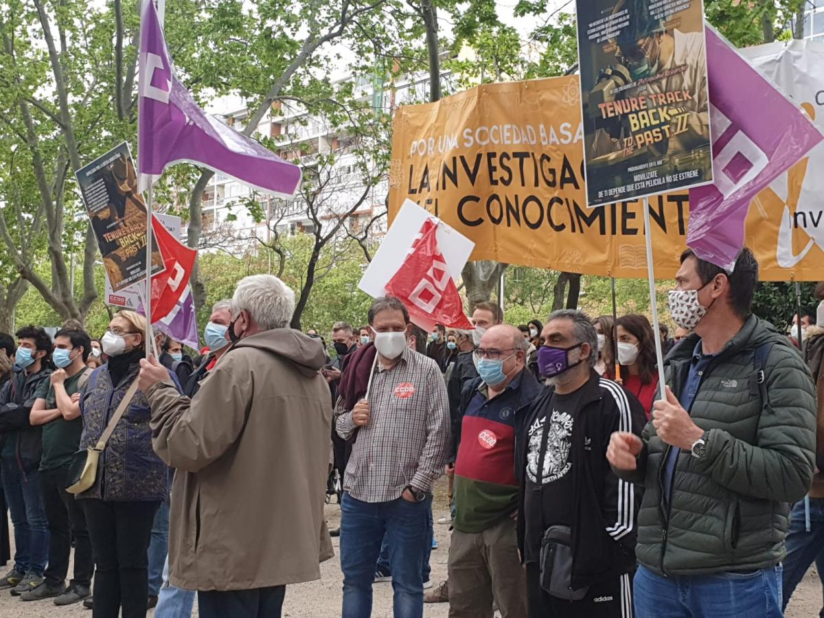 Concentracin contra la reforma de la Ley de Ciencia (Madrid).