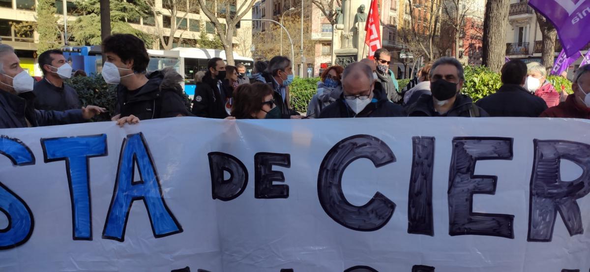 Manifestacin en la AGE de CCOO 27E #NosSobranRazones