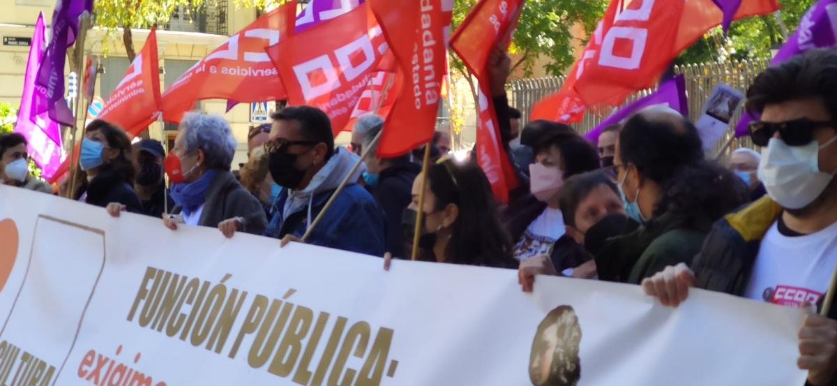 Concentracin SOS Cultura ante la Direccin General de Funcin Pblica.