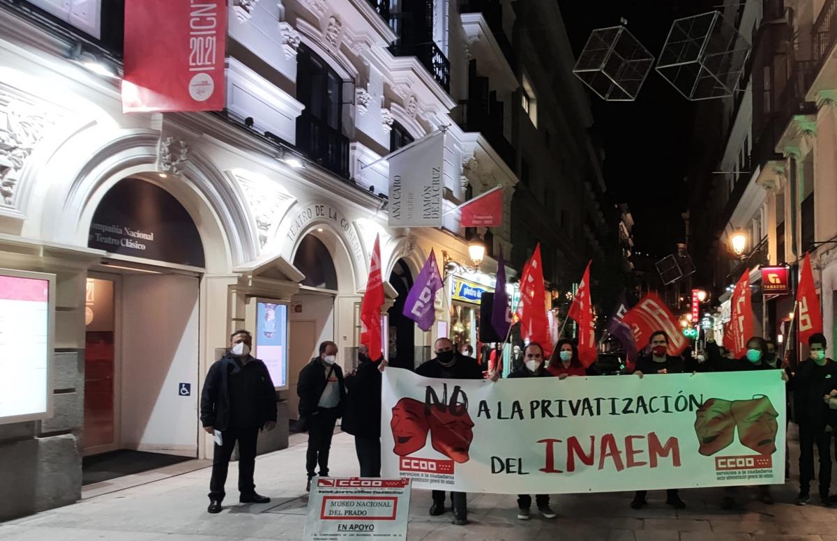 Concentracin de CCOO en el Teatro de la Comedia