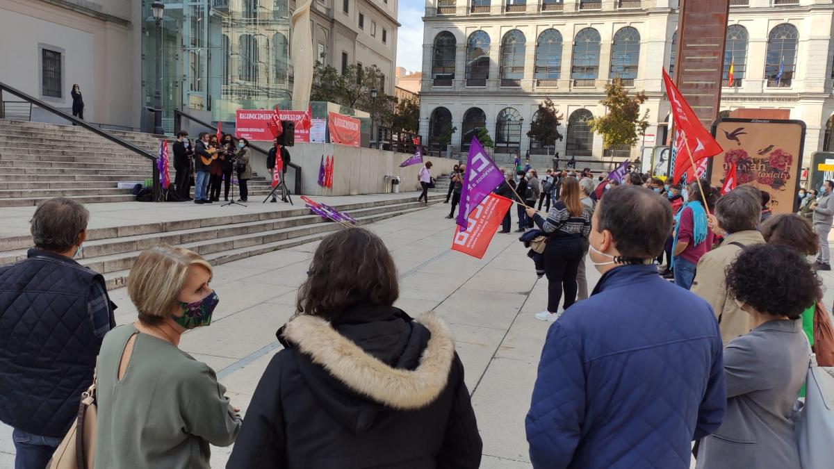 Concentracin de CCOO en el Museo Nacional Centro de Arte Reina Sofa
