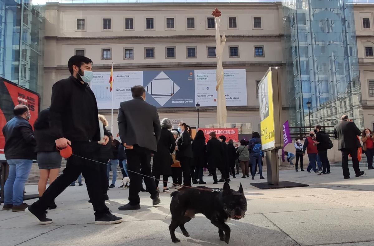 Concentracin de CCOO en el Museo Nacional Centro de Arte Reina Sofa