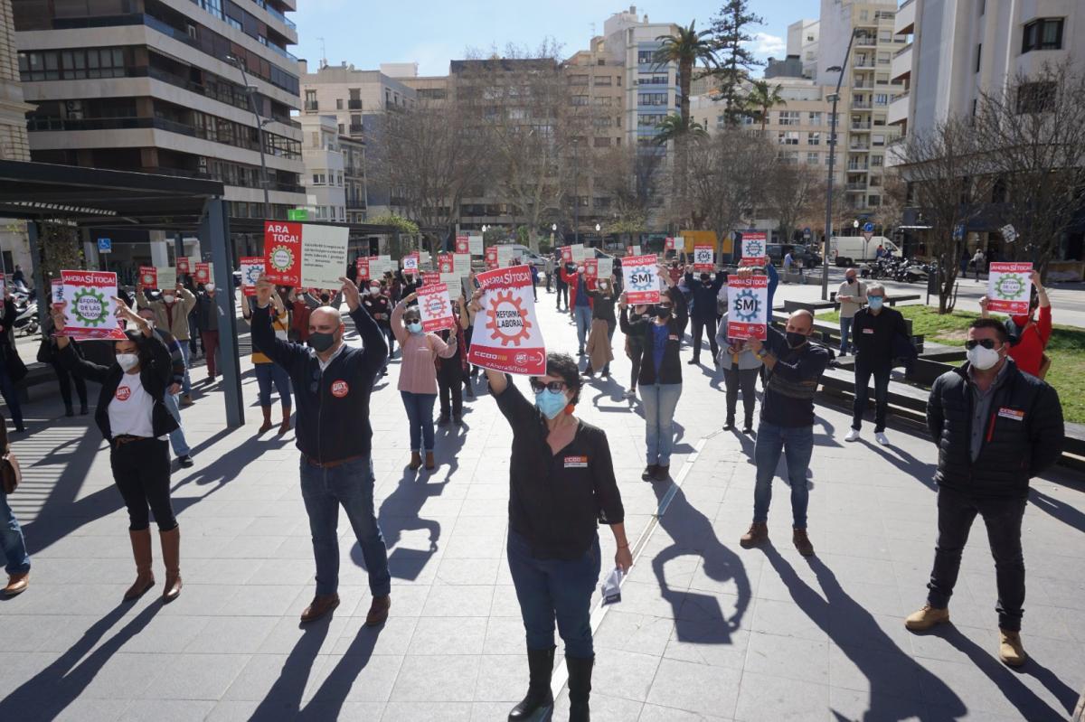 Concentracin de CCOO y UGT 11F en Alicante