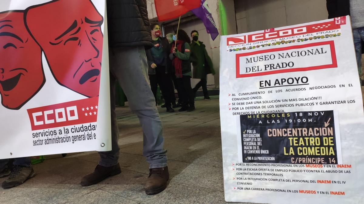 Concentracin de CCOO en el Teatro de la Comedia