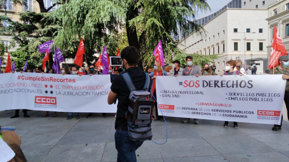 #CumpleSinRecortes. Concentracin Madrid 8 oct 2020
