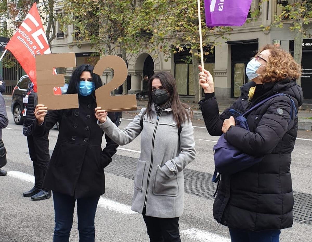 Concentracin de CCOO en el Museo Arqueolgico Nacional