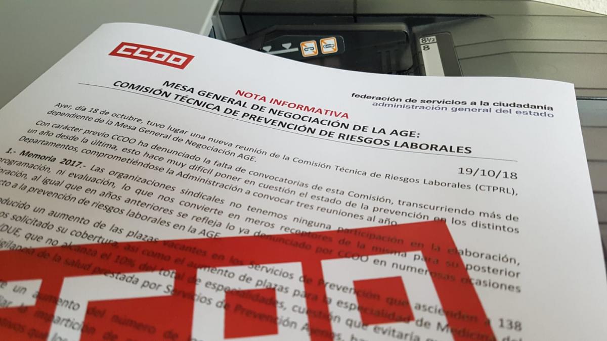 Nota informativa de la Comisin Tcnica