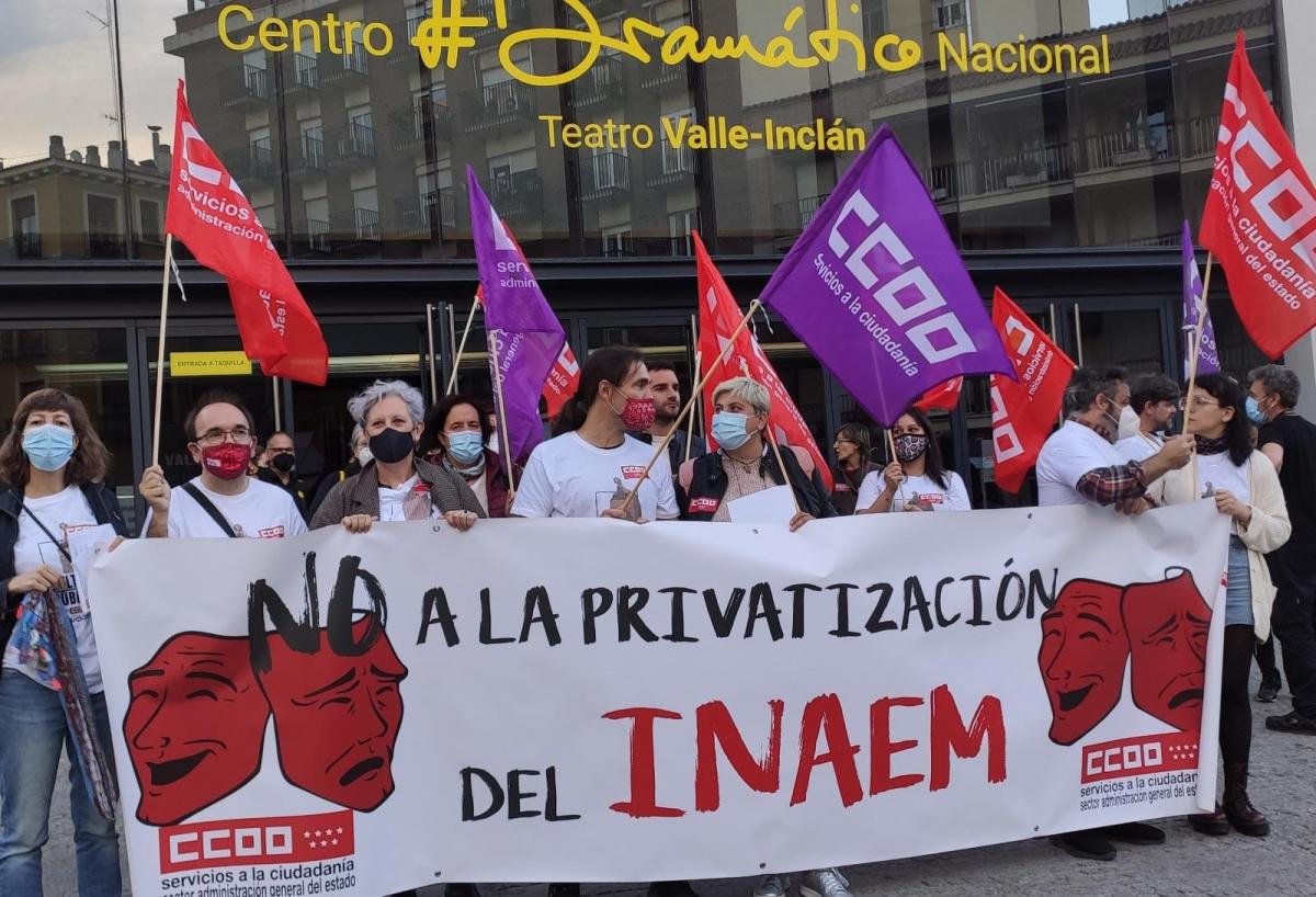 Concentracin en el Teatro Valle-Incln.