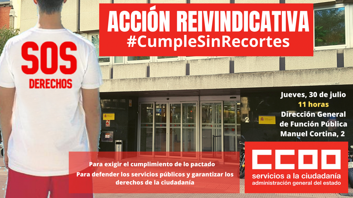 Cartel de la accin reivindicativa 30J