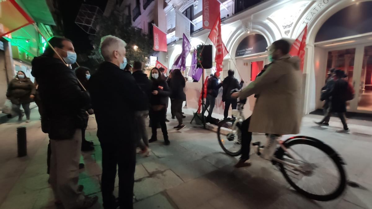 Concentracin de CCOO en el Teatro de la Comedia